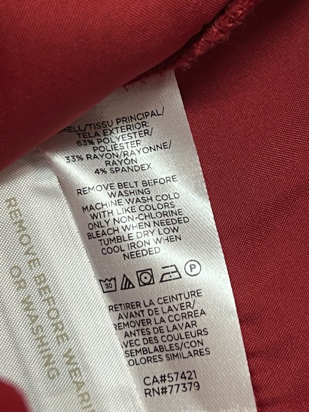 Ann Taylor The Taper Red Pants Size 8 Trousers - Picture 4 of 8